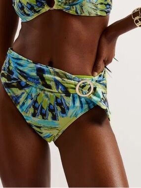 NEW. Ted Baker Chayrl High Waist Bikini Bottoms. NWT